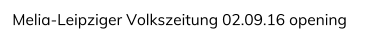 Melia-Leipziger Volkszeitung 02.09.16 opening